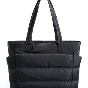 Sac Fourre-tout Gonflé Noir Organisé