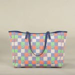 Sac Fourre-tout Doux Motifs Damier pour Bureau