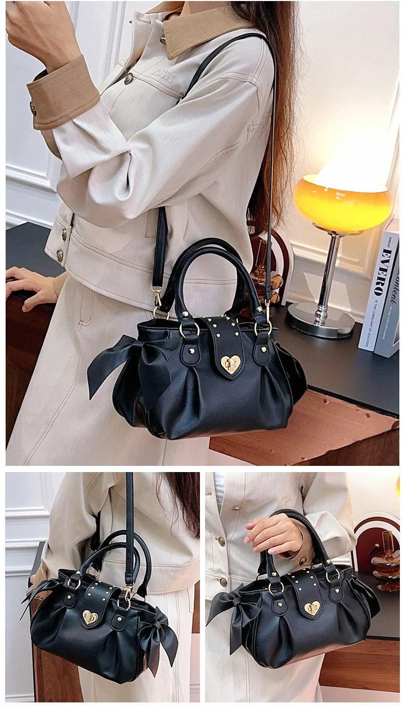 Sac Fourre-tout Kawaii Cœur Nœuds Femme