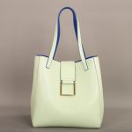 Sac Fourre-tout Tendance Géométrique Bicolore