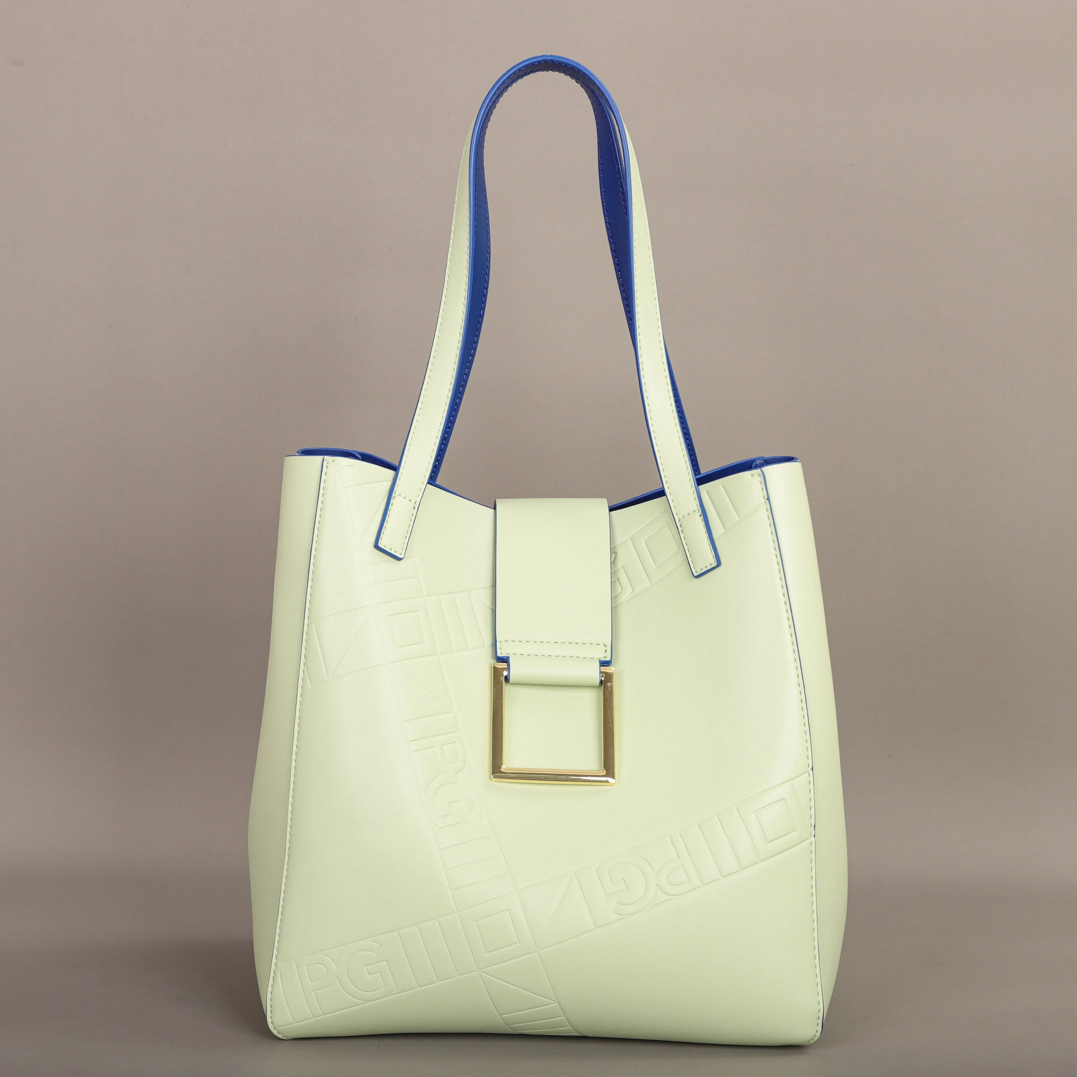 Sac Fourre-tout Tendance Géométrique Bicolore