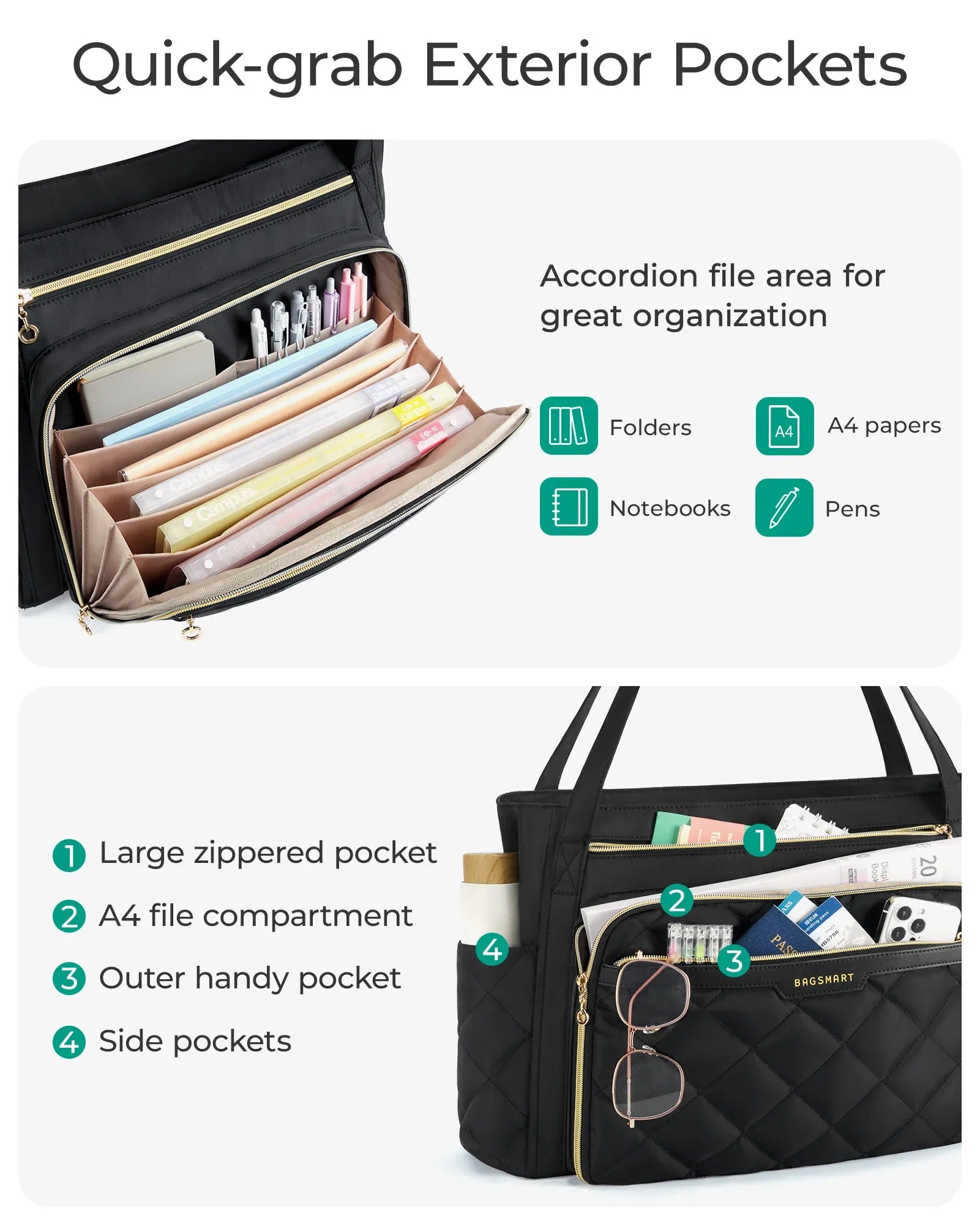 Sac Fourre-tout Organisé pour Professionnels