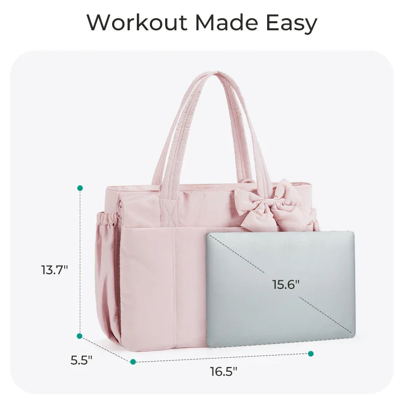 Sac Fourre-tout Matelassé Nœud Chic