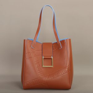 Sac Fourre-tout Cuir Synthétique Motif Géométrique