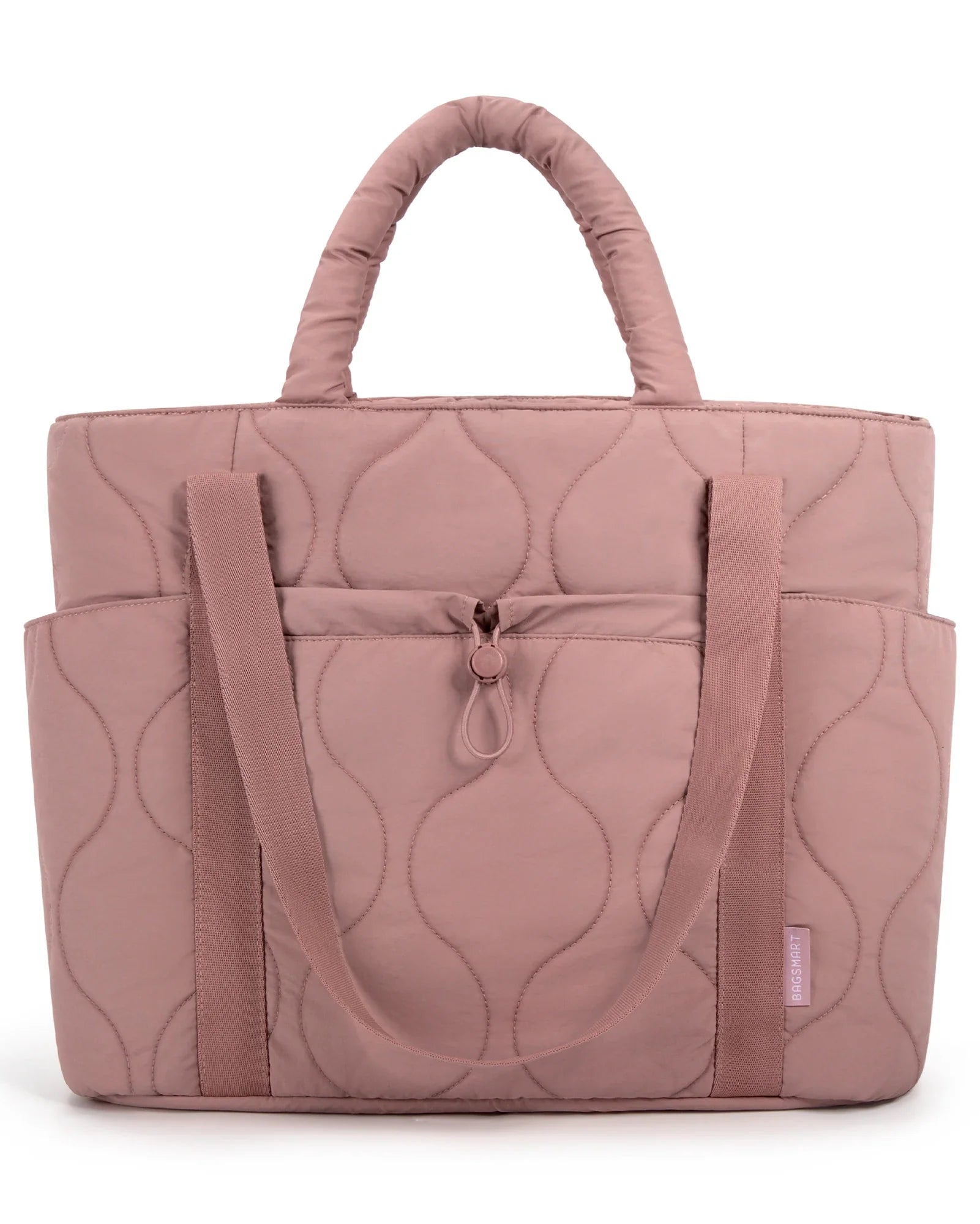 Sac Fourre-tout Matelassé Doux Rose