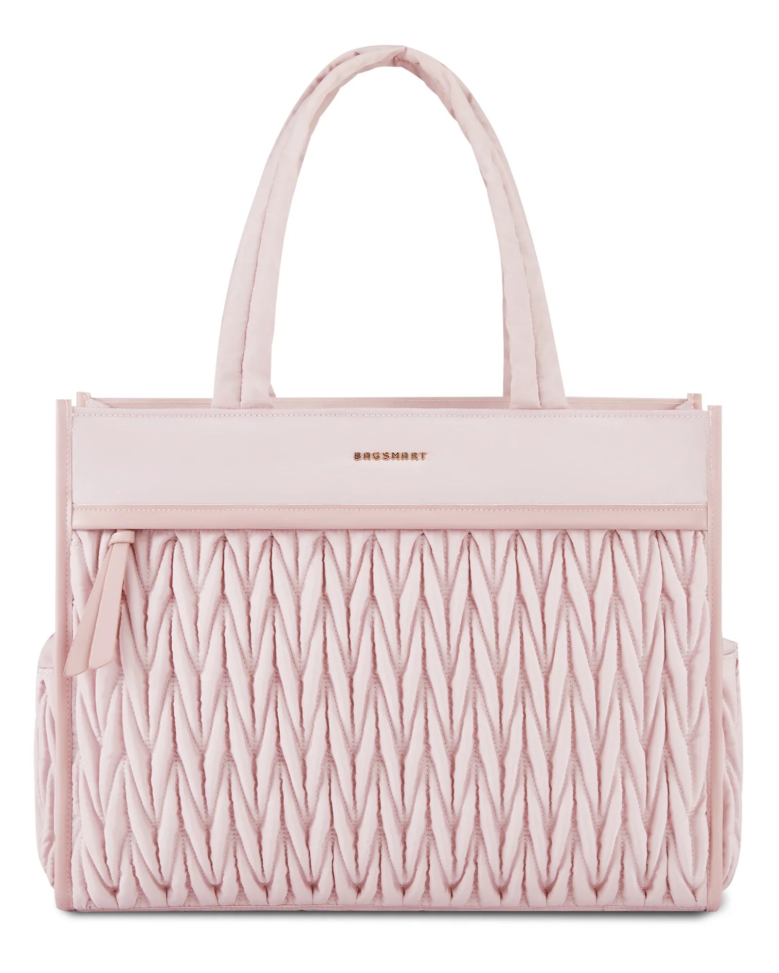 Sac Fourre-tout Rose Poudré Structuré