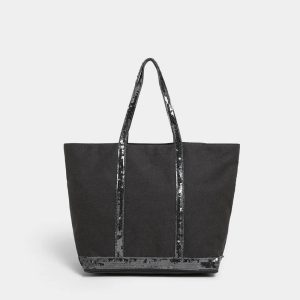 Sac Fourre-tout Paillettes Souple Zippé
