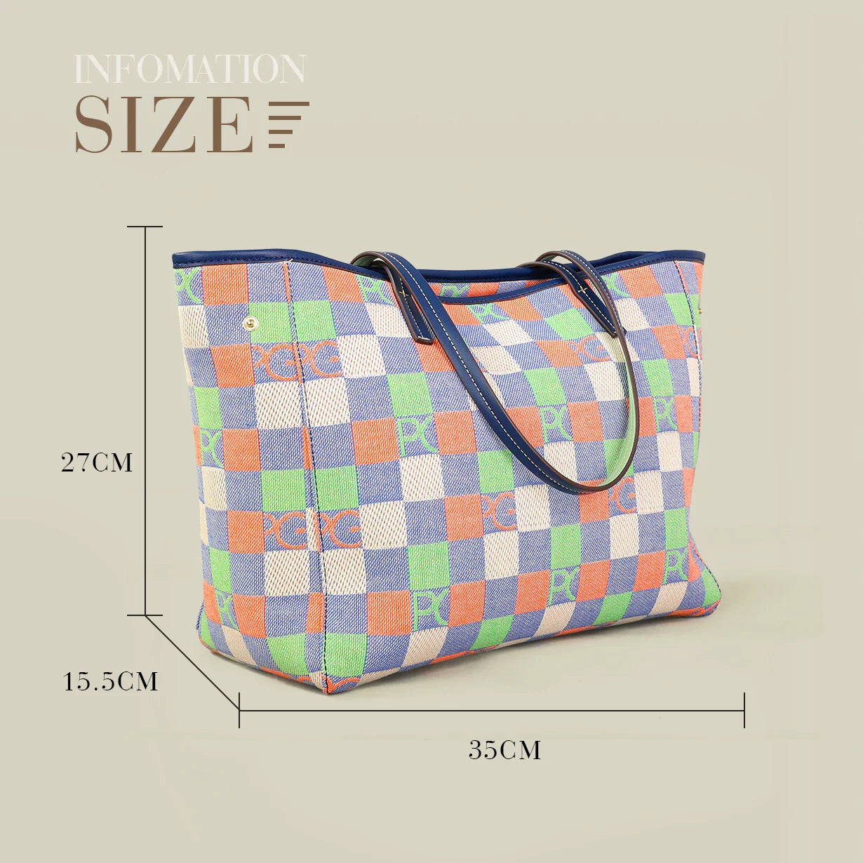 Sac Fourre-tout Rose Géométrique Polyester Doux