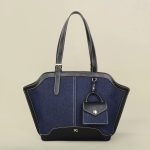 Sac Fourre-tout Femme Coton Structuré Bicolore