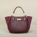 Sac Fourre-tout Prune Géométrique Doux Femme