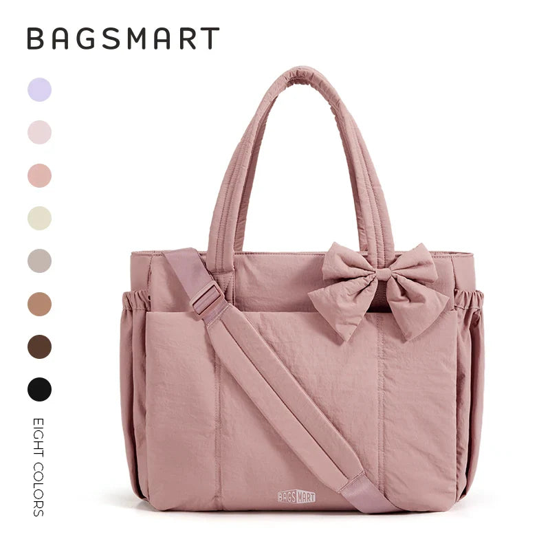 Sac Fourre-tout Puffy Nœud Élégant Polyester