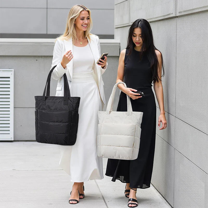 Sac Fourre-tout Doudoune Blanc Cassé