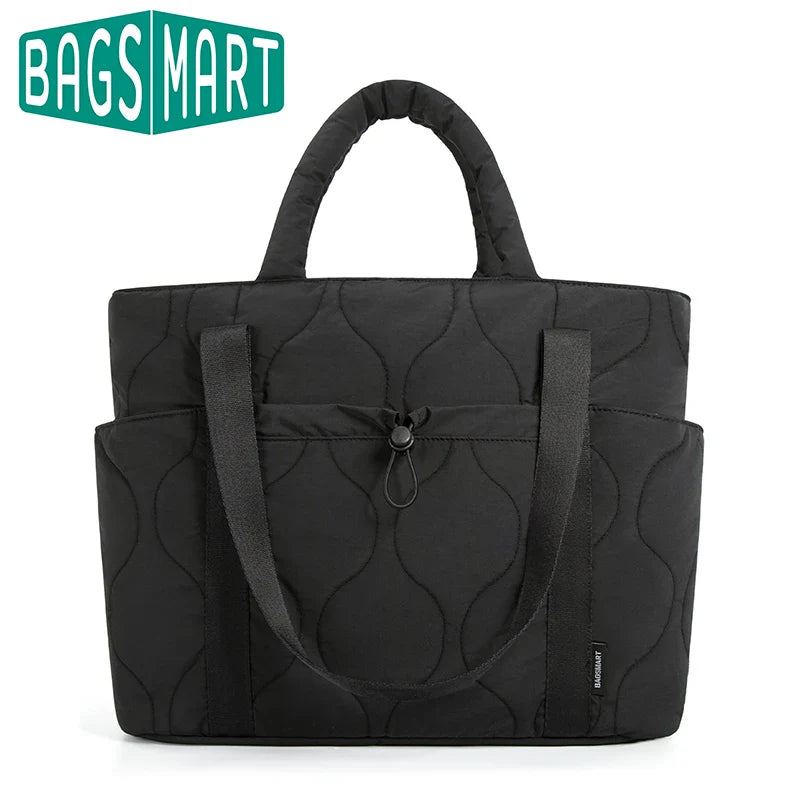 Sac Fourre-tout Matelassé Doux Rose