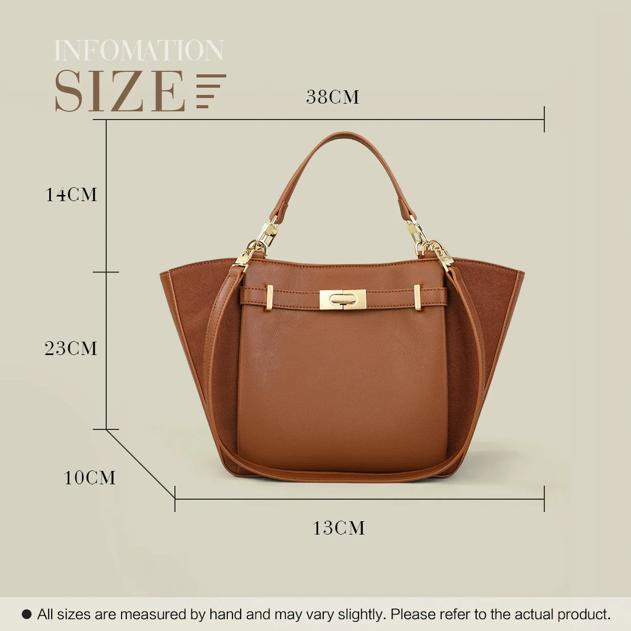 Sac Fourre-tout Épaule Similicuir Souple Élégant