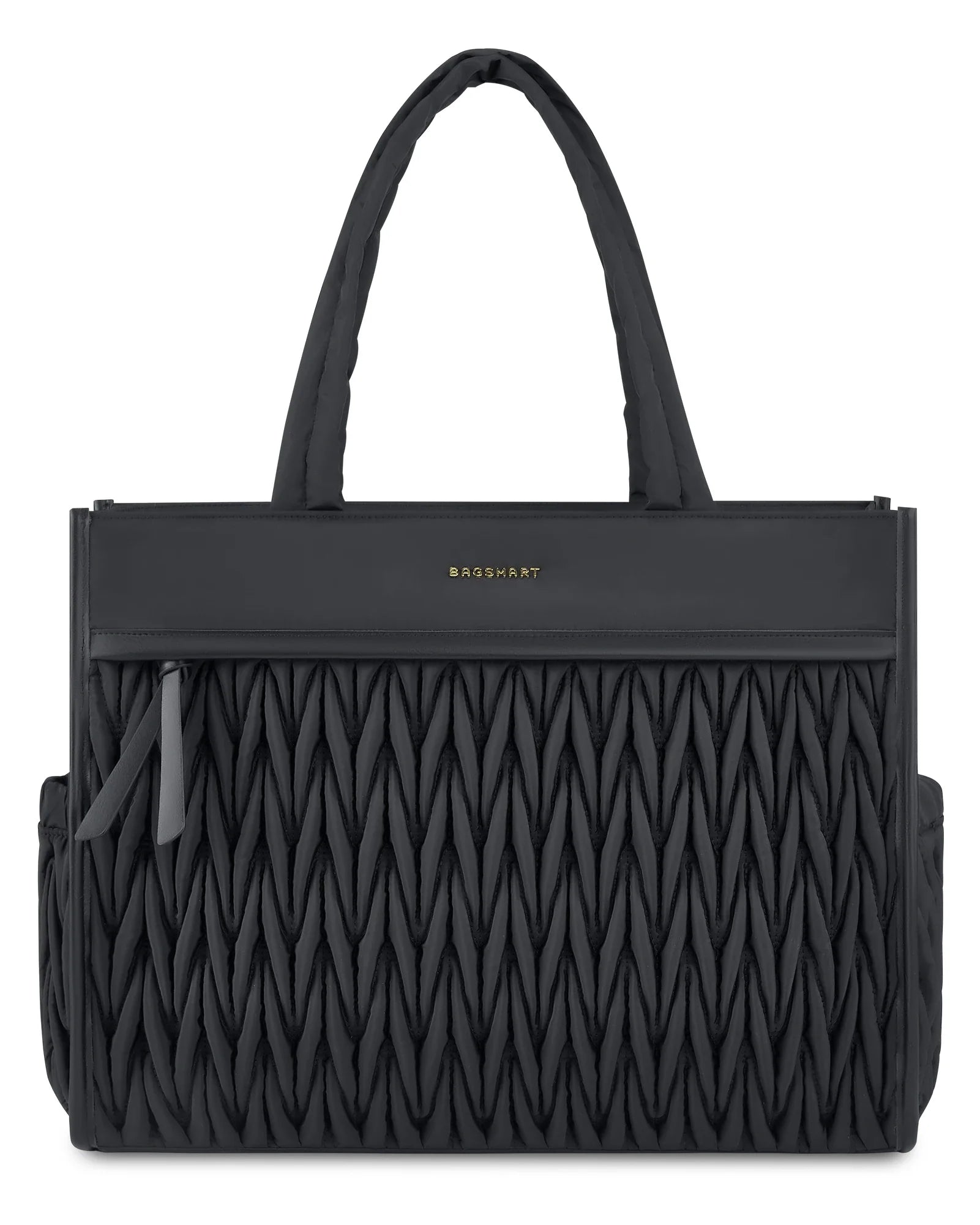 Sac Fourre-tout Polyester Gaufré Zippé