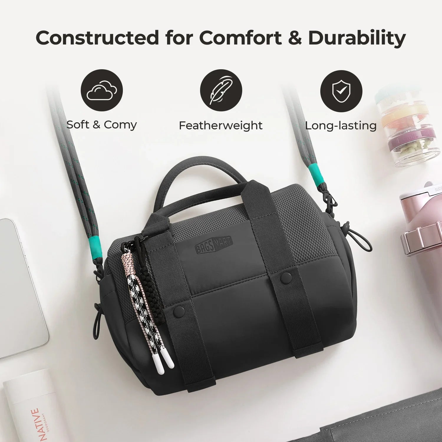 Sac Fourre-tout Compact Organisé Bandoulière