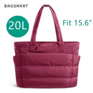 Sac Fourre-tout Rembourré Portable Prune