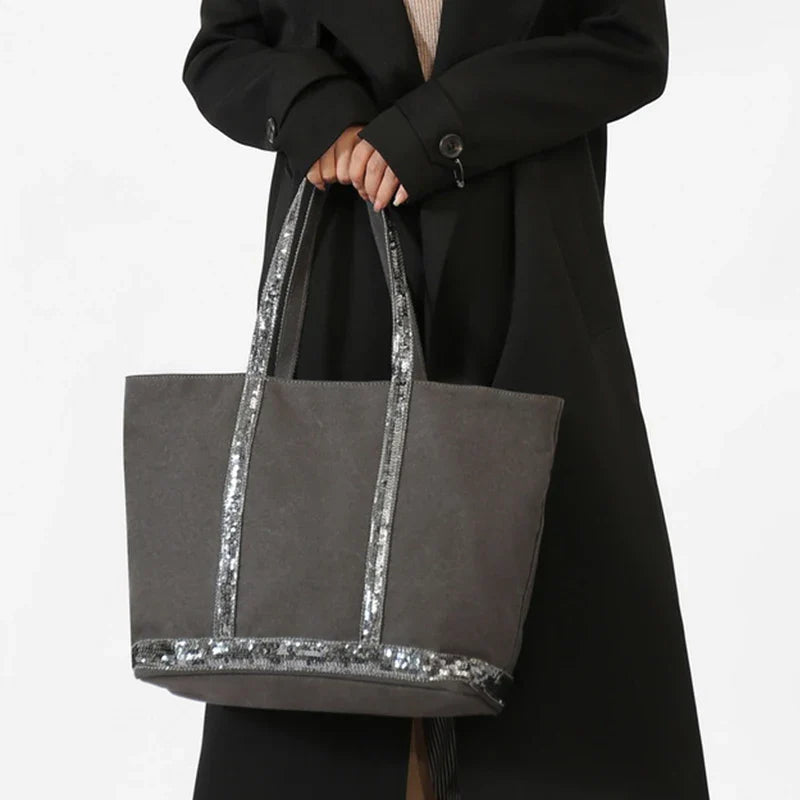 Sac Fourre-tout Canvas Paillettes Scintillantes