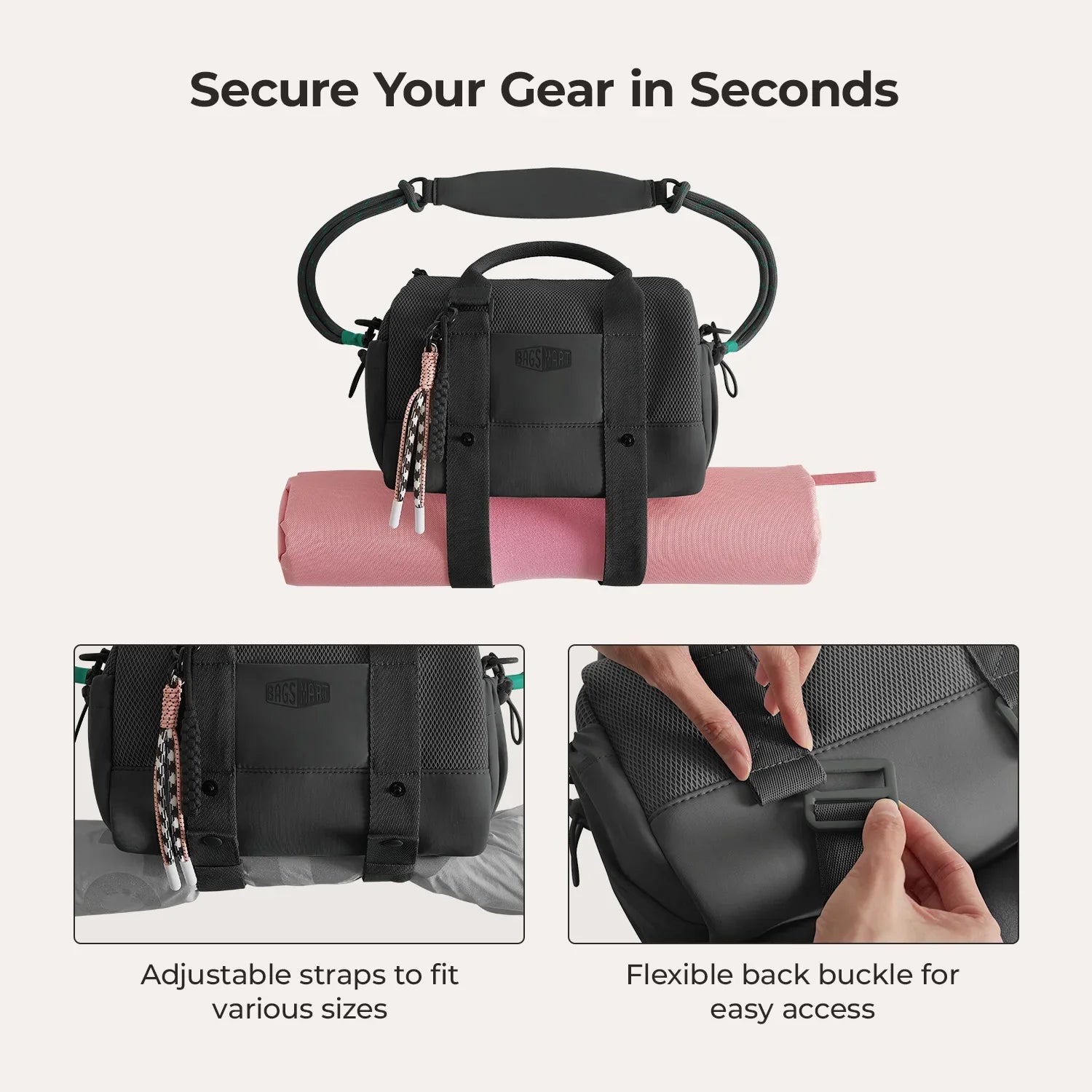 Sac Fourre-tout Compact Organisé Bandoulière