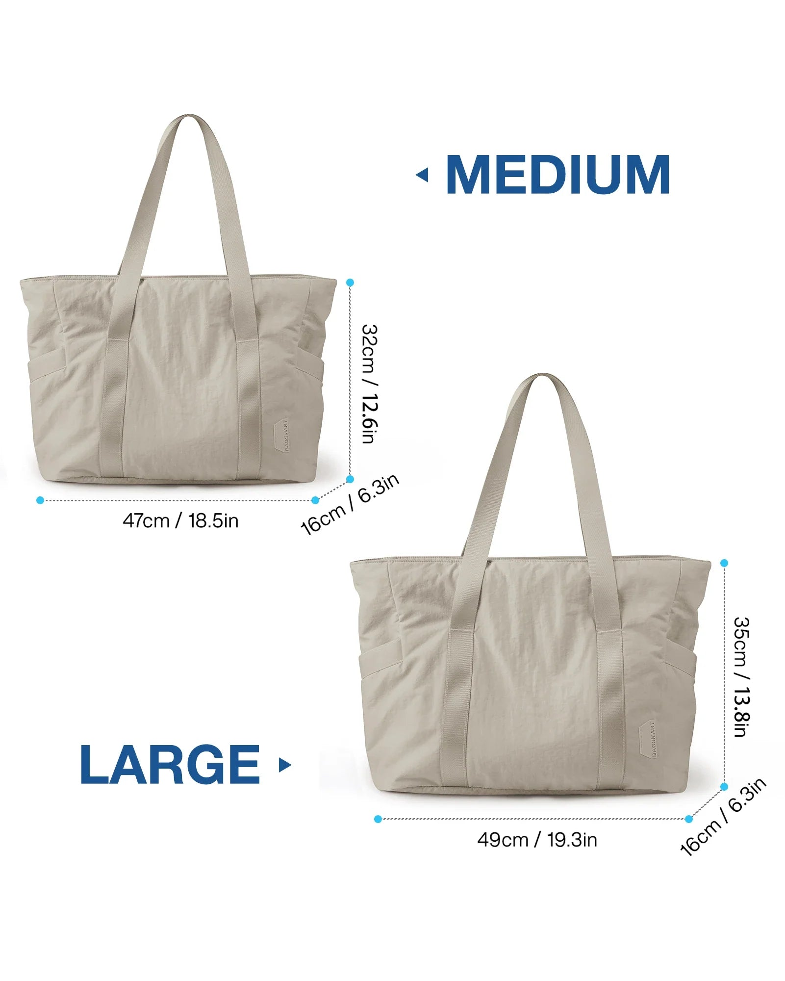 Sac Fourre-tout Spacieux Portable Polyester