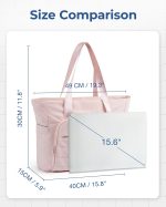 Sac Fourre-tout Pliable Polyester Ordinateur Rose