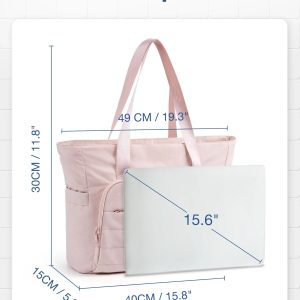Sac Fourre-tout Pliable Polyester Ordinateur Rose