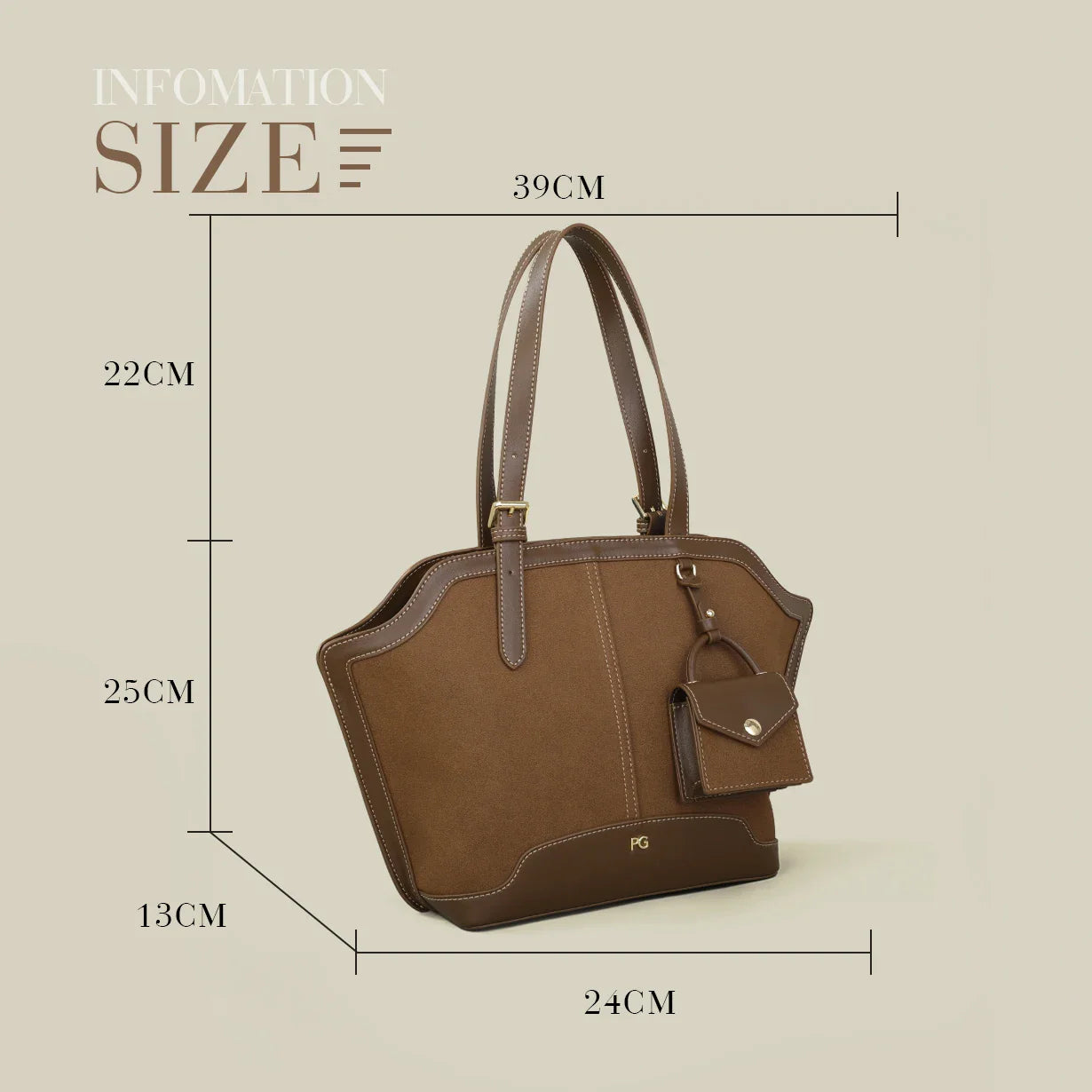 Sac Fourre-tout Femme Coton Structuré Bicolore