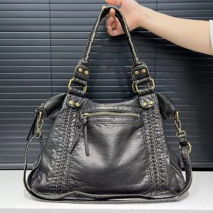 Sac Fourre-tout Effet Cuir Lavé Polyvalent