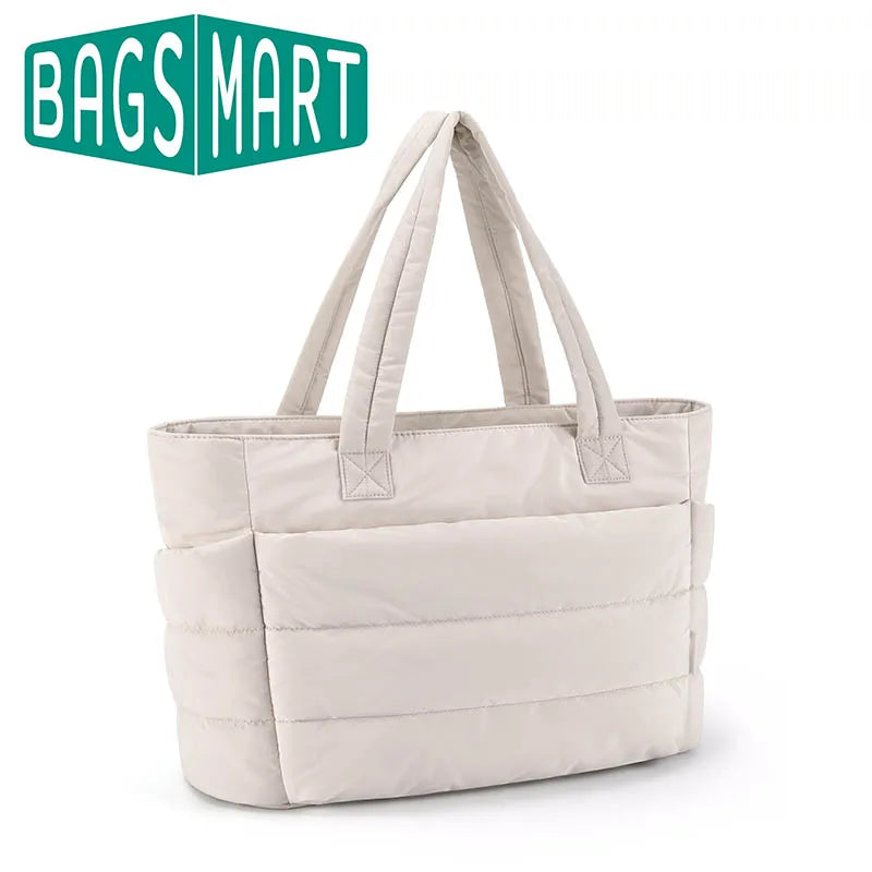 Sac Fourre-tout Capitonné Gris Organisé