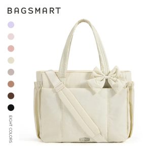 Sac Fourre-tout Élégant Piqué avec Nœud