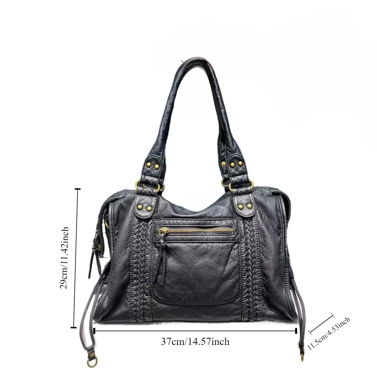 Sac Fourre-tout Moto Effet Cuir Lavé