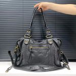 Sac Fourre-tout Moto Effet Cuir Lavé