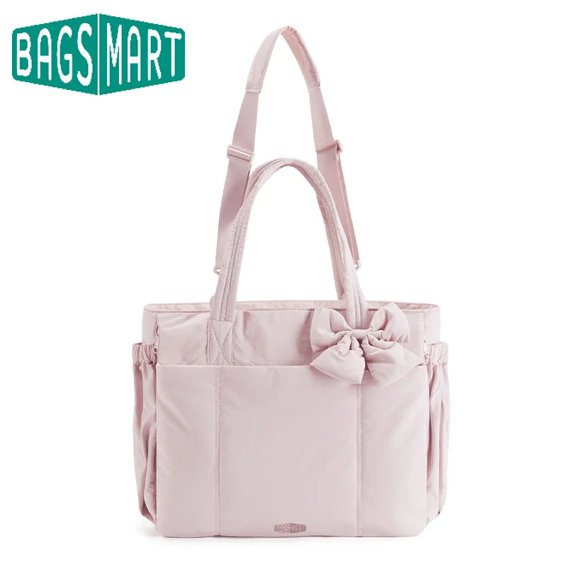 Sac Fourre-tout Matelassé Nœud Chic