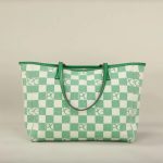 Sac Fourre-tout Femme Polyester Damier Vert