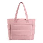 Sac Fourre-tout Rembourré Polyester Rose Léger