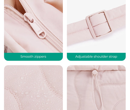 Sac Fourre-tout Ondulé Rose Cordon