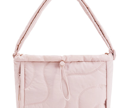 Sac Fourre-tout Ondulé Rose Cordon