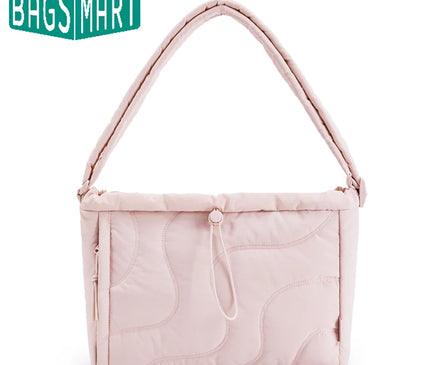 Sac Fourre-tout Ondulé Rose Cordon