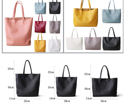 Sac Fourre-tout Cuir de Vache Souple