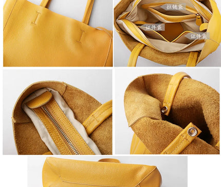 Sac Fourre-tout pour Femme Cuir Grainé