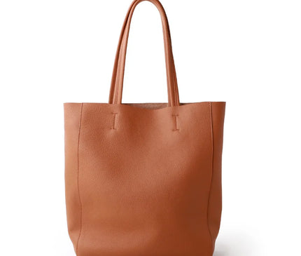 Sac Fourre-tout Cuir Véritable Zippé Femme