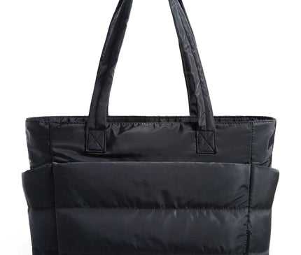 Sac Fourre-tout Gonflé Noir Organisé