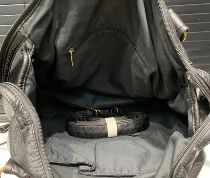 Sac Fourre-tout Moto Effet Cuir Lavé
