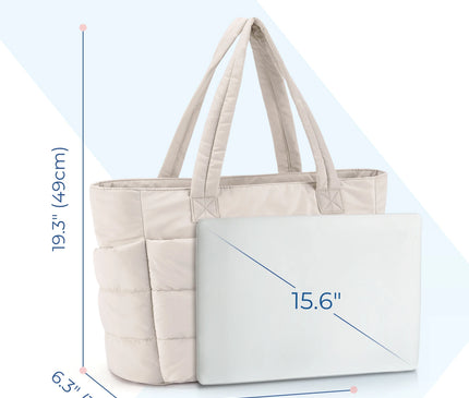 Sac Fourre-tout Matelassé Vert Ordinateur Portable