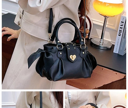 Sac Fourre-tout Rose Similicuir Cœur Doux