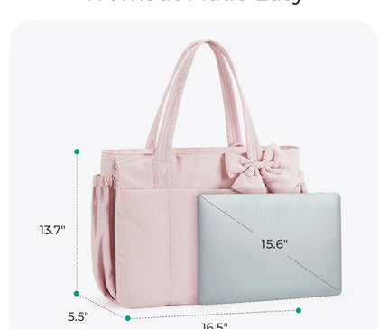 Sac Fourre-tout Matelassé Nœud Chic