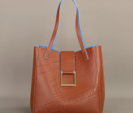 Sac Fourre-tout Cuir Synthétique Motif Géométrique