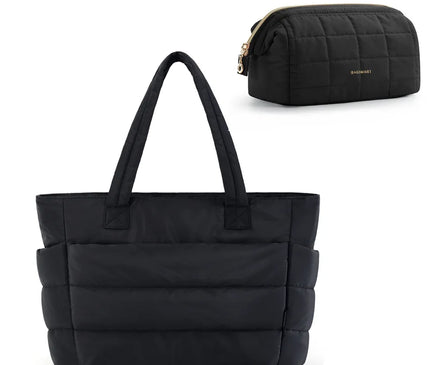 Sac Fourre-tout Gonflé Polyvalent avec Pochette