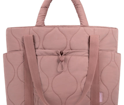 Sac Fourre-tout Matelassé Doux Rose