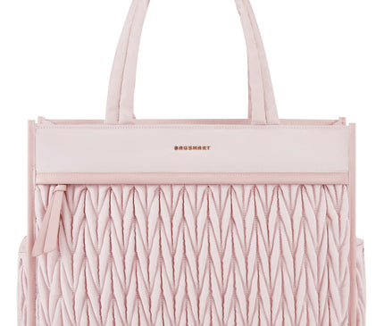 Sac Fourre-tout Rose Poudré Structuré